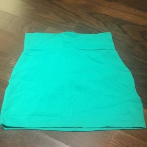 High waisted mini skirt